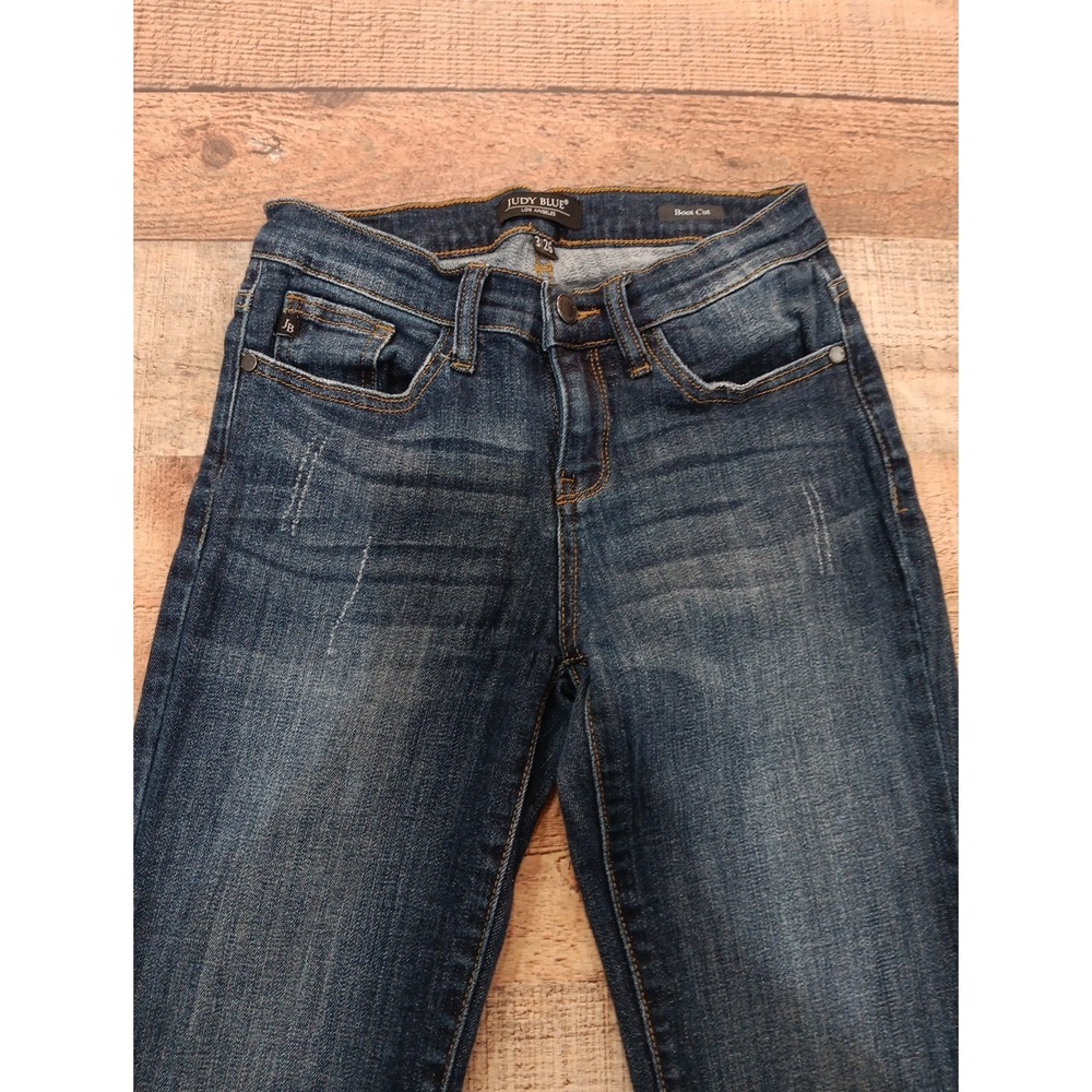 Judy Blue Boot Cut Jeans Womens‎ Size 3 Dark Wash  Denim 2548